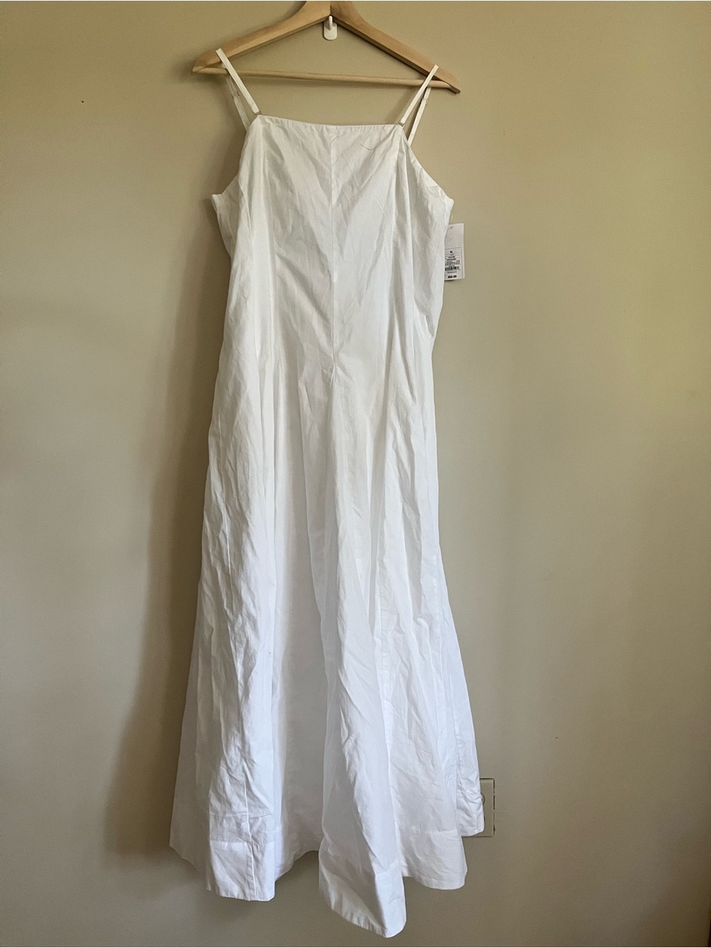 Women's Spaghetti Strap maxi Dress - Rosie Assoulin White XL new